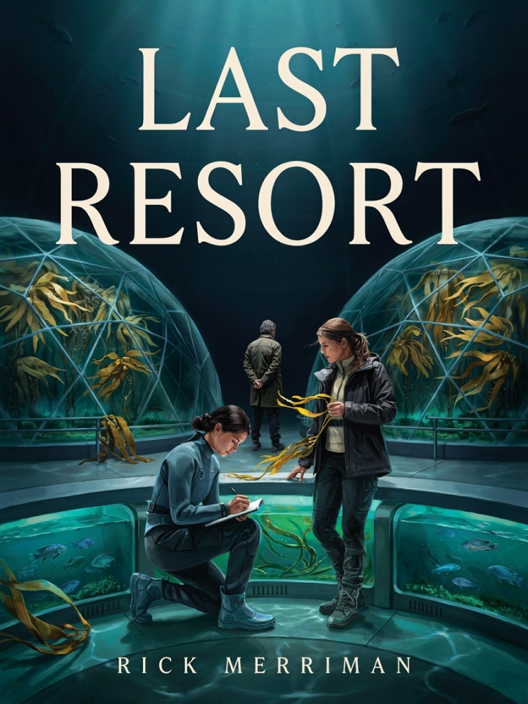 A woman learning how to care for kelp forr food and oxygen in a city below the sea in Last Resort