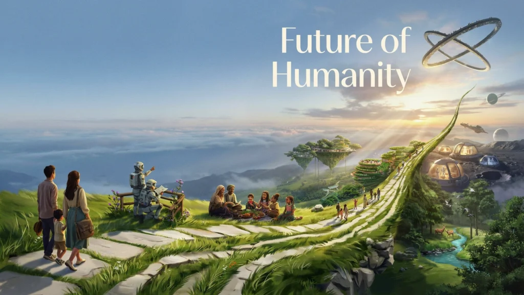 People journey toward an inspiring future of exploration, discovery, and human progress across Earth and beyond.