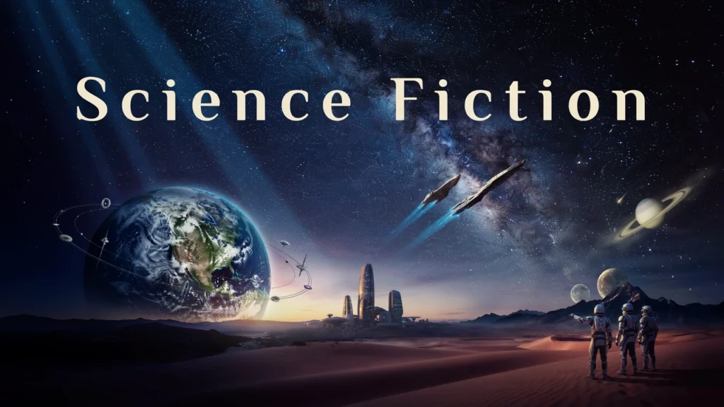 Humanity explores distant worlds, advanced civilizations, and the wonders of space in a sweeping vision of science fiction.