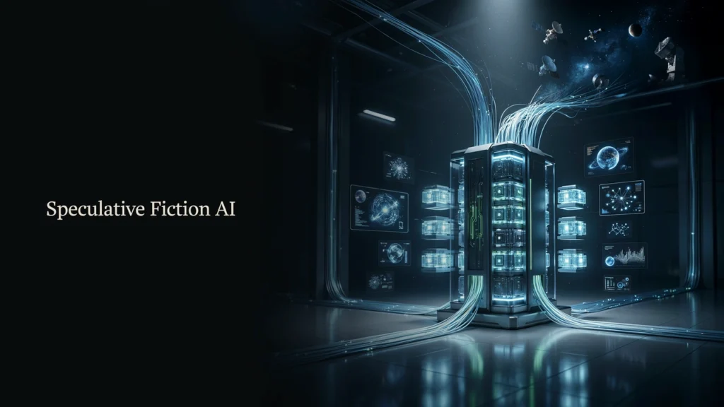 An advanced global network of futuristic computers and communications systems powers humanity's exploration of tomorrow.